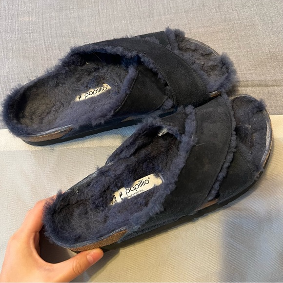 Birkenstock Daytona shearling sandals - Picture 1 of 4